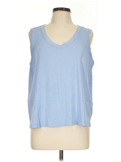 Pre-owned Pact Sleeveless Top Blue V-neck Tops