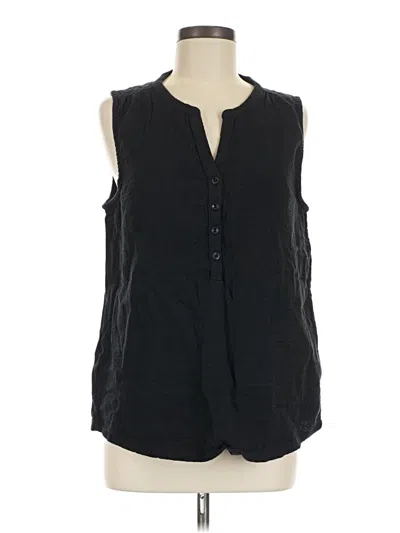 Pre-owned Pact Sleeveless T-shirt In Black