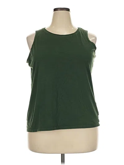Pre-owned Pact Sleeveless T-shirt In Green