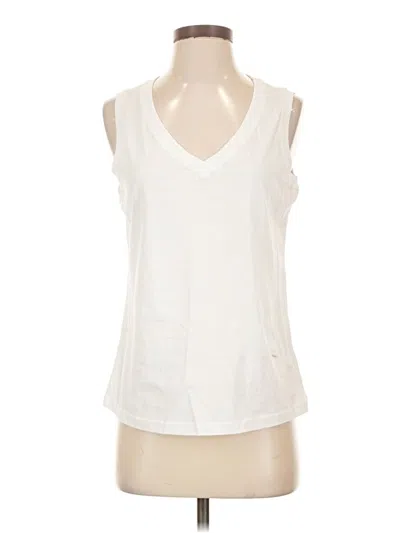Pre-owned Pact Sleeveless T-shirt In White