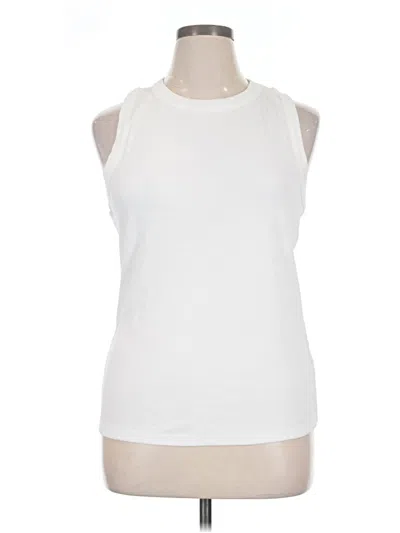 Pre-owned Pact Sleeveless T-shirt In White
