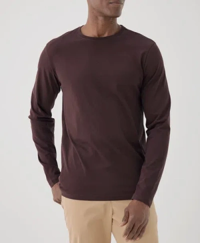 Pact Softspun Essential Crewneck Long Sleeve Tee In Multi