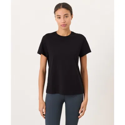 Pact Softspun Essential Crewneck Tee In Black
