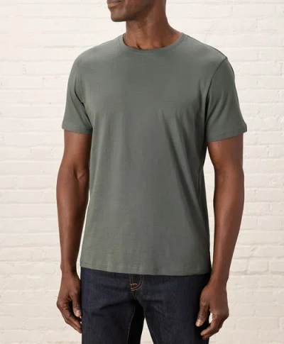 Pact Softspun Essential Crewneck Tee In Green