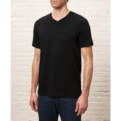 Pact Softspun Essential V-neck Tee In Black