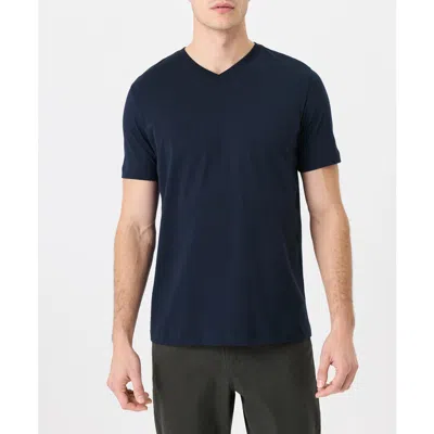 Pact Softspun Essential V-neck Tee In Blue