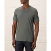 Pact Softspun Essential V-neck Tee In Gray