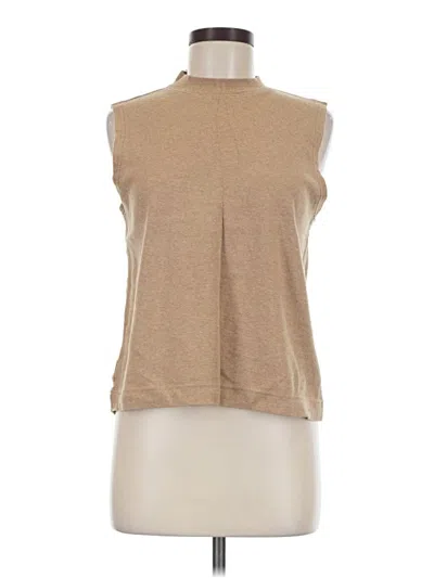 Pre-owned Pact Sweater Vest In Tan