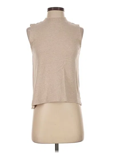 Pre-owned Pact Sweater Vest In Tan