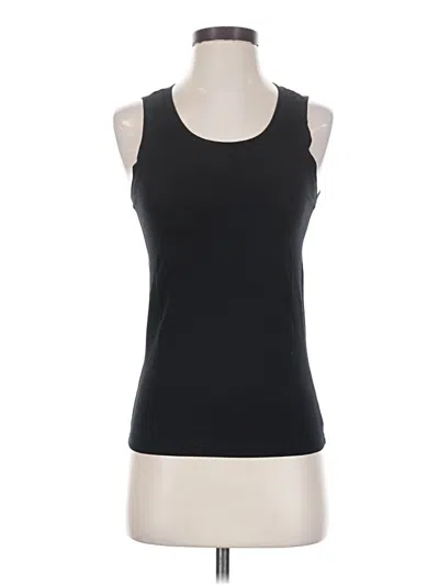 Pre-owned Pact Tank Top Black Halter Neckline Tops