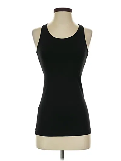 Pre-owned Pact Tank Top Black Halter Neckline Tops