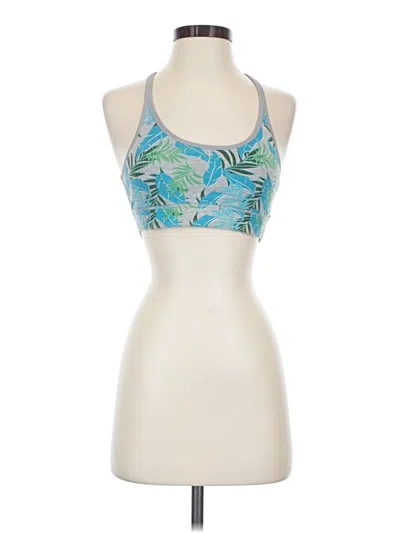 Pre-owned Pact Tank Top Blue Halter Neckline Tops