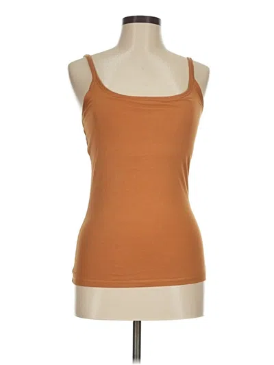 Pre-owned Pact Tank Top Brown Strapless Neckline Tops