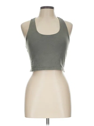 Pre-owned Pact Tank Top Gray Halter Neckline Tops