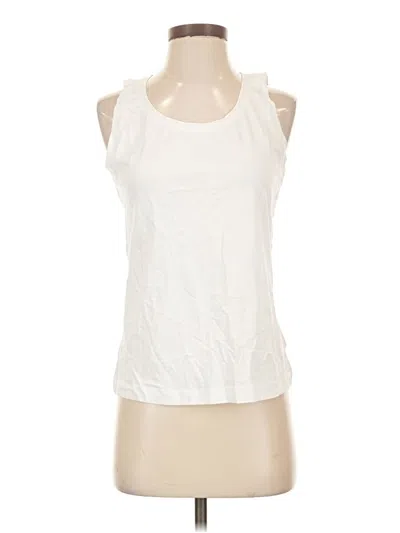 Pre-owned Pact Tank Top Ivory Halter Neckline Tops