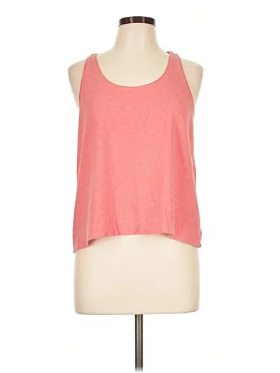 Pre-owned Pact Tank Top Pink Halter Neckline Tops