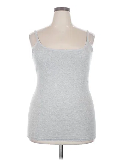 Pre-owned Pact Tank Top Silver Strapless Neckline Tops