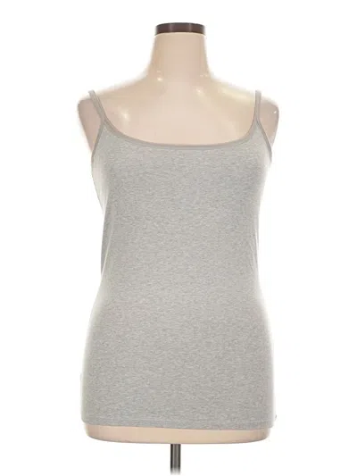 Pre-owned Pact Tank Top Silver Strapless Neckline Tops