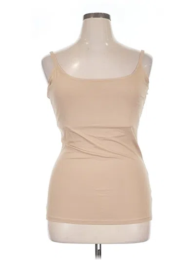 Pre-owned Pact Tank Top Tan Strapless Neckline Tops