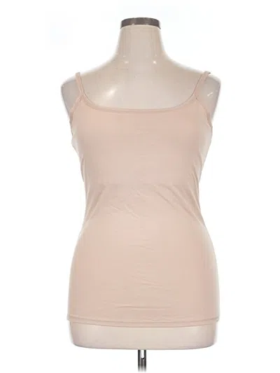 Pre-owned Pact Tank Top Tan Strapless Neckline Tops