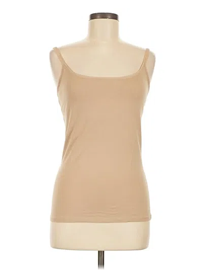 Pre-owned Pact Tank Top Tan Strapless Neckline Tops