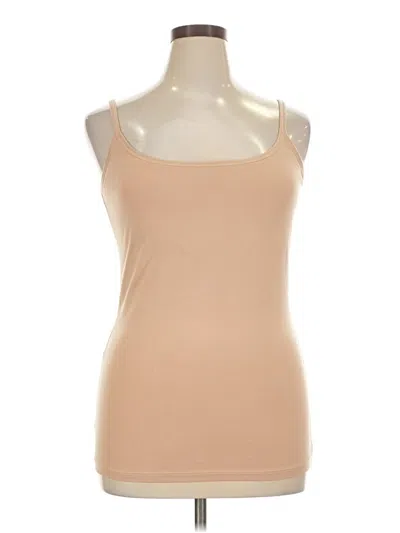 Pre-owned Pact Tank Top Tan Strapless Neckline Tops