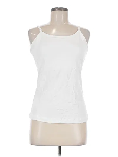 Pre-owned Pact Tank Top White Halter Neckline Tops