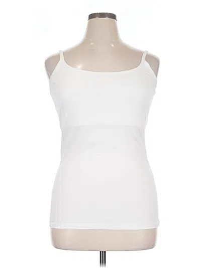 Pre-owned Pact Tank Top White Strapless Neckline Tops