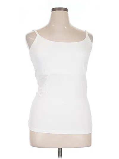 Pre-owned Pact Tank Top White Strapless Neckline Tops