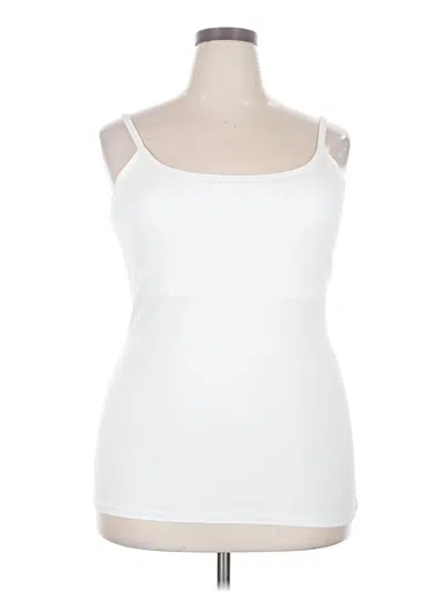 Pre-owned Pact Tank Top White Strapless Neckline Tops