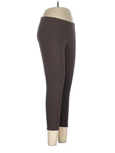 Pre-owned Pact Yoga Pants In Brown
