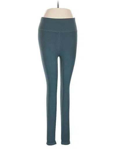 Pre-owned Pact Yoga Pants In Teal
