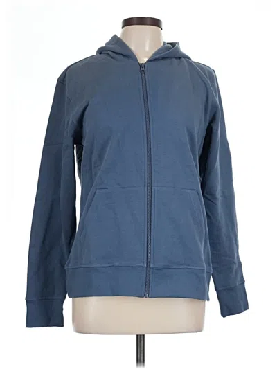 Pre-owned Pact Zip Up Hoodie In Blue