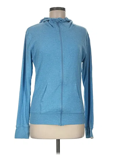 Pre-owned Pact Zip Up Hoodie In Blue