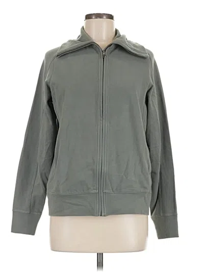 Pre-owned Pact Zip Up Hoodie In Gray