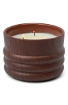 Paddywax 3-wick Ceramic Candle In Brown