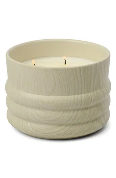 Paddywax 3-wick Ceramic Candle In White