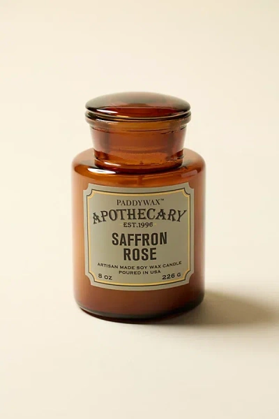 Paddywax Apothecary 8 oz Scented Candle In Saffron Rose At Urban Outfitters
