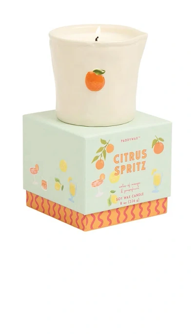 Paddywax Bistro Boxed Ceramic Candle In White
