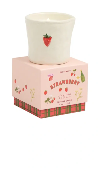 Paddywax Bistro Boxed Ceramic Candle In Red
