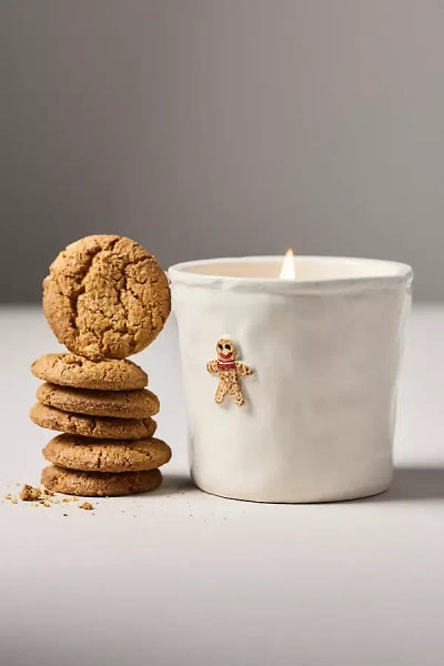 Paddywax Bistro Gourmand Gingerbread Icon Ceramic Candle In Neutral