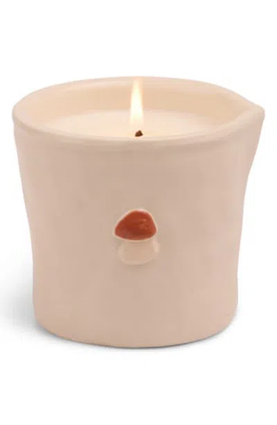 Paddywax Bistro Wild Mushroom Ceramic Candle In Neutral