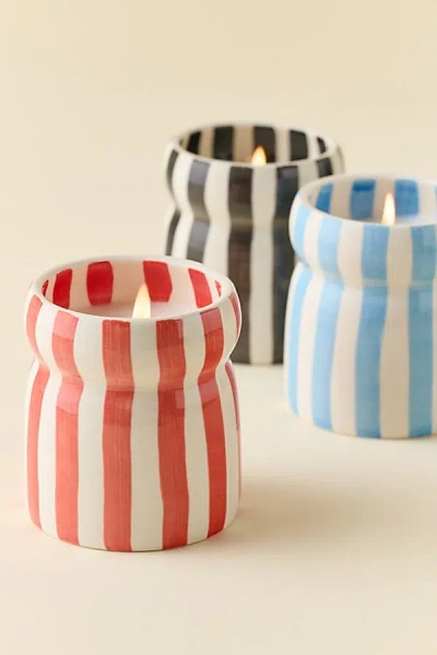 Paddywax Cabana Striped 7 oz Scented Candle In Hibiscus Bay At Urban Outfitters