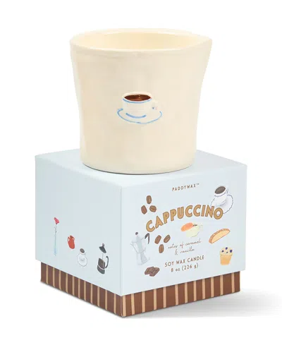 Paddywax Cappuccino Bistro Candle, 3.6" In Ivory