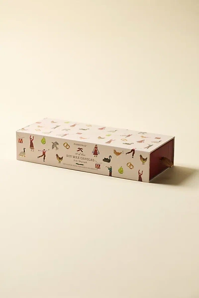 Paddywax Glass Holiday 2 oz Scented Candle Set In Balsam/fir/pink Peppermint At Urban Outfitters In Neutral