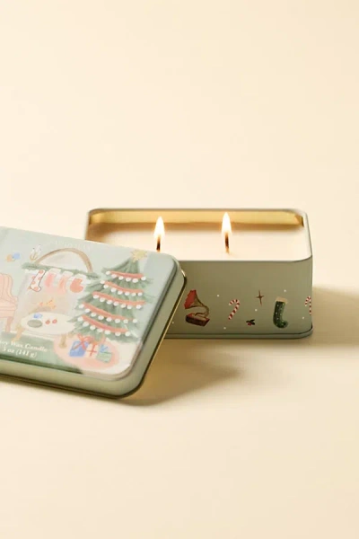 Paddywax Holiday Tin 5 oz Scented Candle In Tabac Pine At Urban Outfitters In Multi