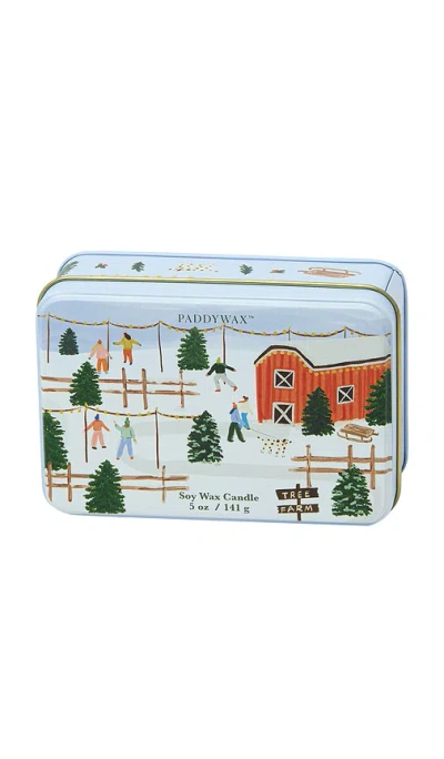 Paddywax Holiday Tin Candle In Blue