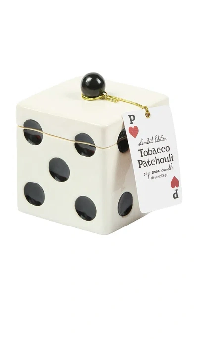 Paddywax Lucky Dice Ceramic Candle In Misted Lime