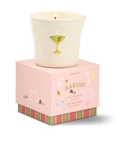 Paddywax Martini Bistro Candle, 3.6" In Ivory