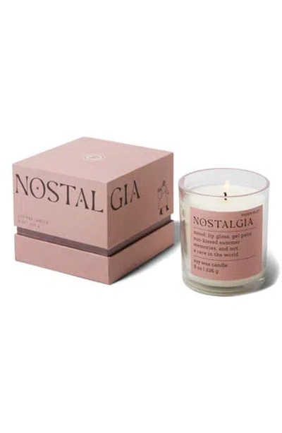Paddywax Nostalgia Mood Boxed 8-ounce Candle In Pink